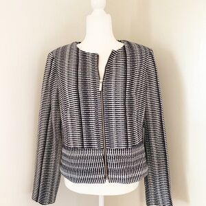 NWT DKNY black and white patterned blazer